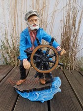 Maritime Kapitän Seemann Matrose Gartenfigur Garten Deko Figur Statue Dekoration