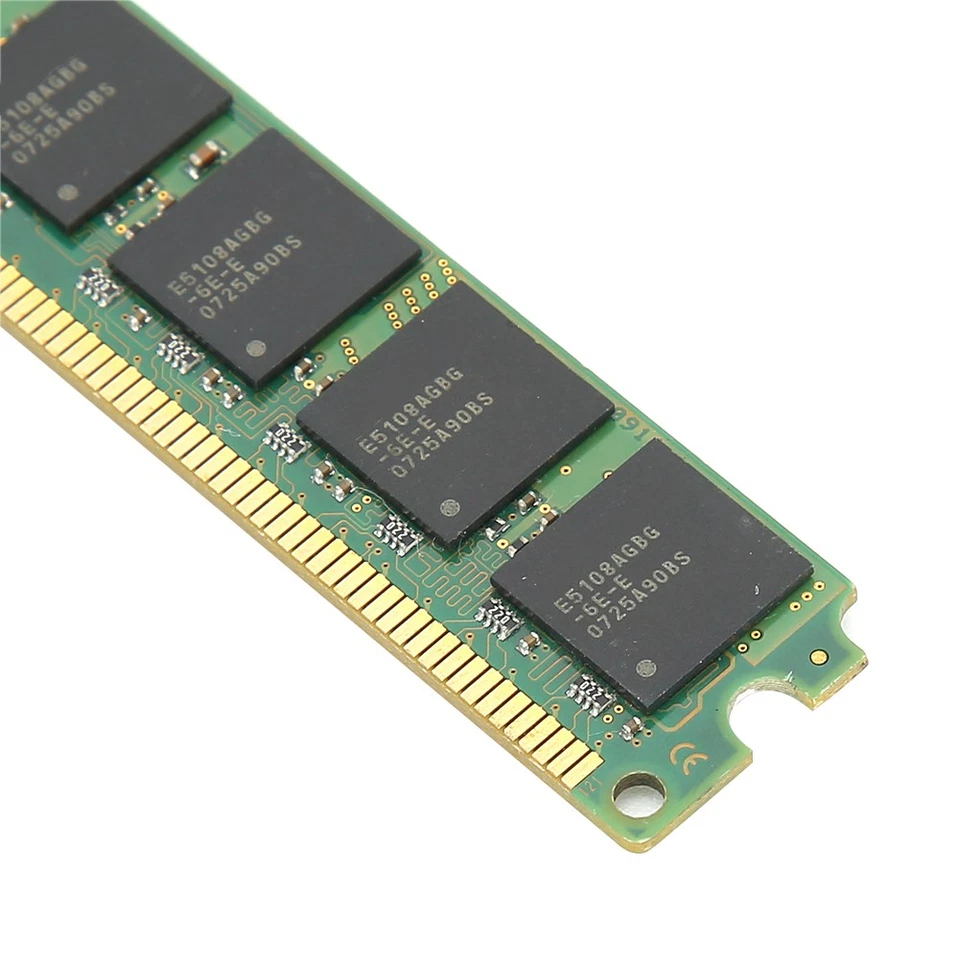 2Pcs Memory Module Ddr2 1Gb 667Mhz Pc2‑5300 Desktop Computer Double‑Sided AM - Image 4 of 4