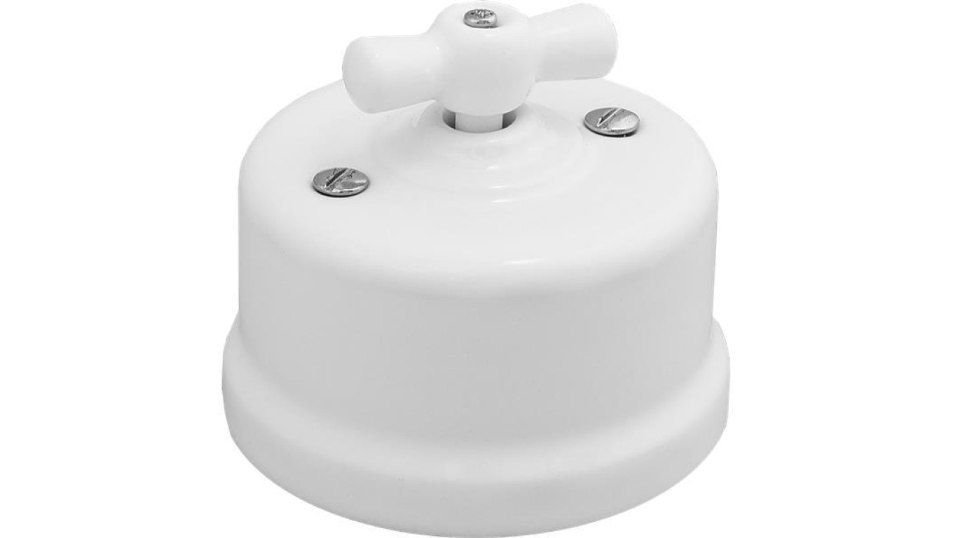Cross Connector Swivel Surface Mount Retro Ceramic TG-RCS-140XW