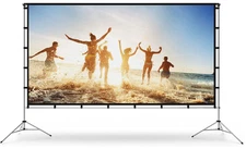 Projector Screen with Stand, Vamvo 100 inch Portable Foldable Projection Screen