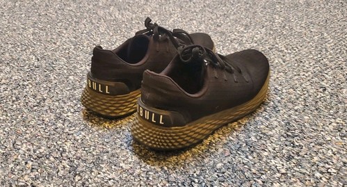 No Bull Mens Running Training Shoes Sneakers Size 8 - Black / Olive Green - Picture 3 of 6
