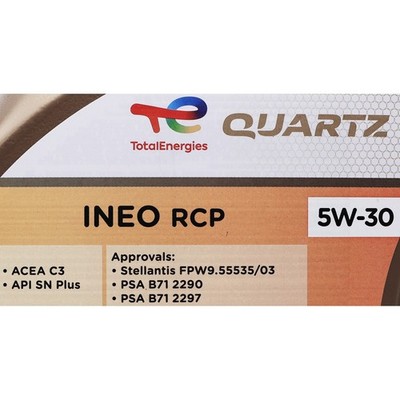 TotalEnergies Quartz Ineo RCP 5w-30 Advanced Synthetic Engine Oil