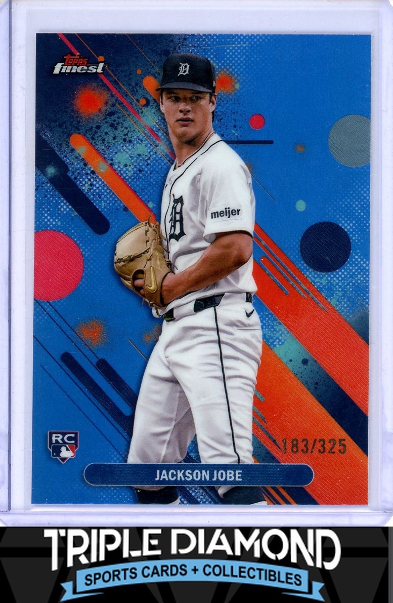 2025 Topps Finest Jackson Jobe Rookie Common Sky Blue Refractor #183/325 V843