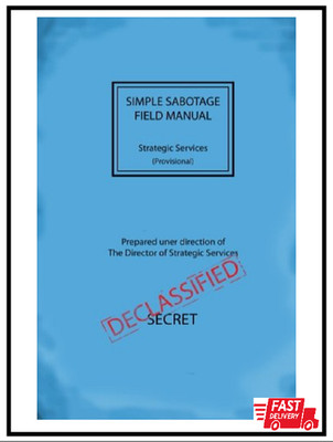 Simple Sabotage Field Manual Paperback