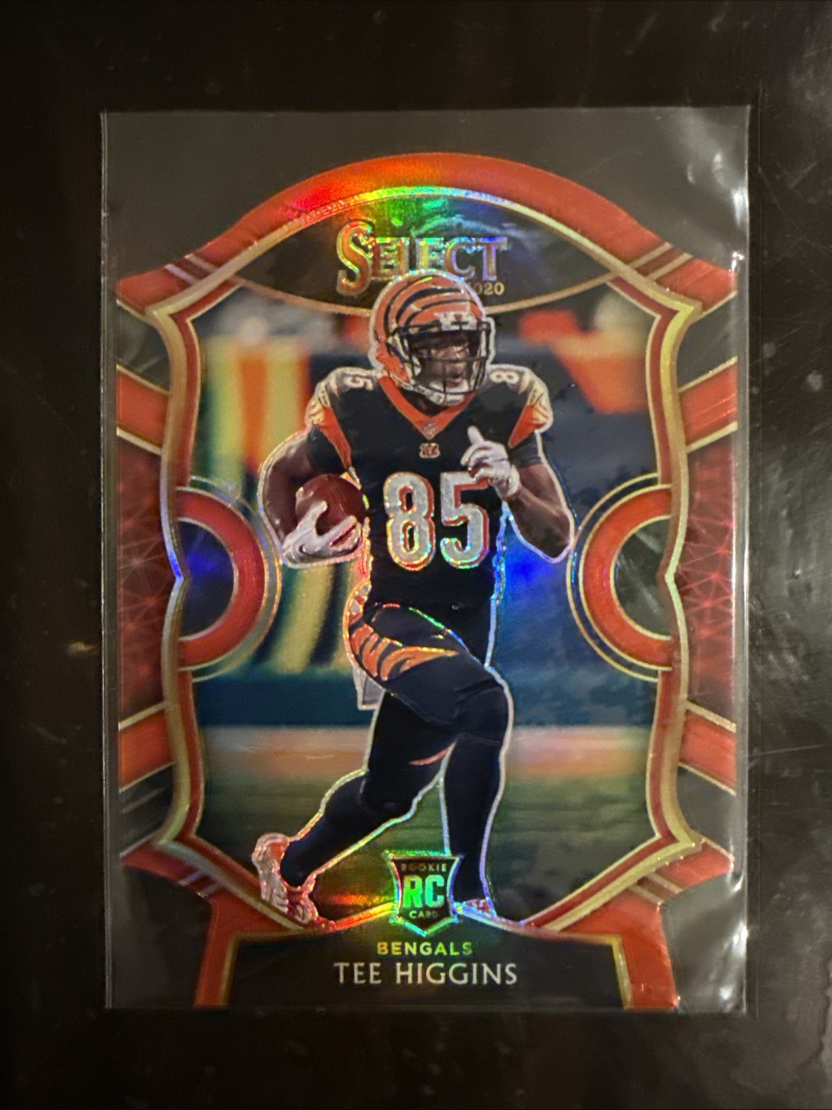 2020 Panini Select Concourse Tee Higgins #60 Maroon Prizm Die-Cut (RC)