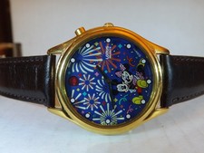 Disney Seiko Lorus Mens Vintage Mickey Mouse Watch (Musical)-(Fireworks)HTF-Nice