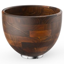 Premium Wood Mixing Bowl, Compatible with 4.5-5 Qt Tilt-Head Stand Mixers, Na...