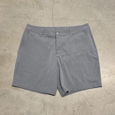 Lululemon ABC Commission Shorts Men  s 34 Gray Golf Performance Chino Stretch 7  