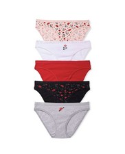 Lot 5 Victoria's Secret sz M Stretch Cotton Bikini Panty Underwear Bundle Pack