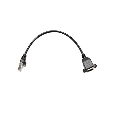1ft RJ45 Male to Female Screw Panel Mount Ethernet Cable LAN Network Cable aa