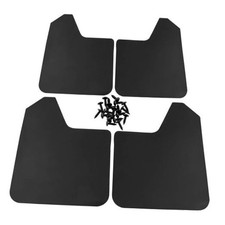 4Pcs Car Mud Flaps Universal Fit Black Color