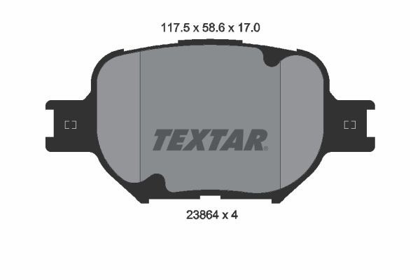 1 X Bremsbelagsatz BremsbeläGe Textar 2386401 FüR Toyota-image