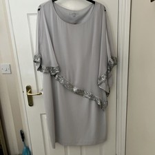 Chesca Grey Sequin Dress Size 22