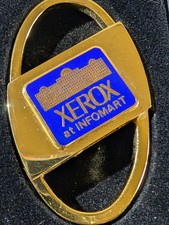 NIB vintage Barlow keychain XEROX INFOMART DALLAS