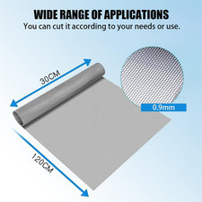 Filter Screen Sheets Stainless Steel Air Vent Mesh Cover Wire Mesh Roll 30X12...