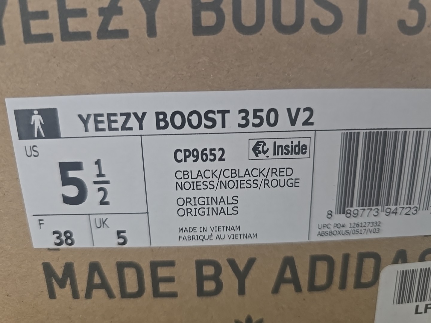 Size 5.5 - adidas Yeezy Boost 350 V2 Bred thumbnail 3
