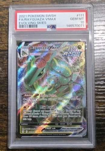 Pokemon Evolving Skies Rayquaza VMAX 111 PSA 10
