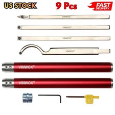 9Pcs Carbide Wood Lathe Turning Tool Set, Pen Turning Tools for Wood Turners