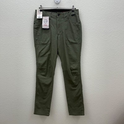 Wrangler All Terrain Gear Green Sierra Slim Mid Rise Pants Womens sz 12  Tall NEW