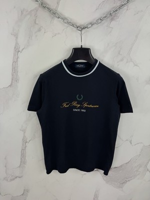 Fred Perry Sportswear Embroidered Spell Out Logo T-Shirt Size M