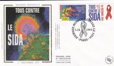 FRANCE 1994 FDC JOURNEE MONDIALE CONTRE LE SIDA YT 2916