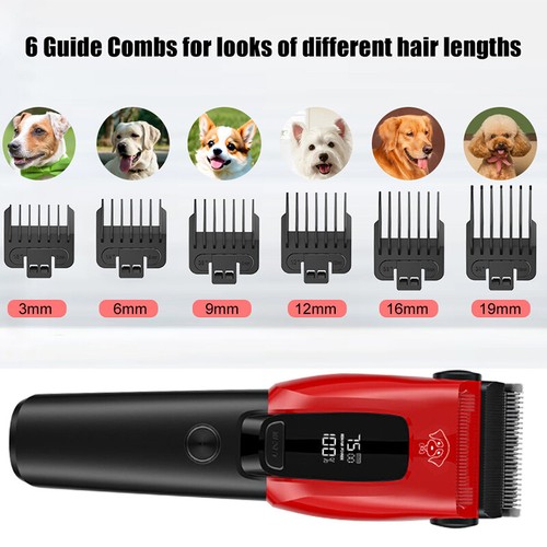 Pet Dog Cat Clippers Grooming Hair Trimmer Groomer Shaver Razor Quiet ...