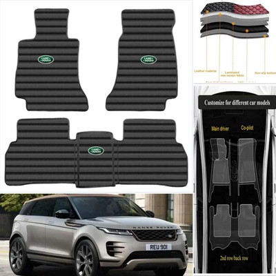 3Pcs Carpets Set Fit Land Rover Cargo Liner Car Floor Mats Auto Rugs ...