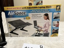 Adjustable Table Foldable Portable Laptop Notebook PC Desk Stand Bed tray W/fan