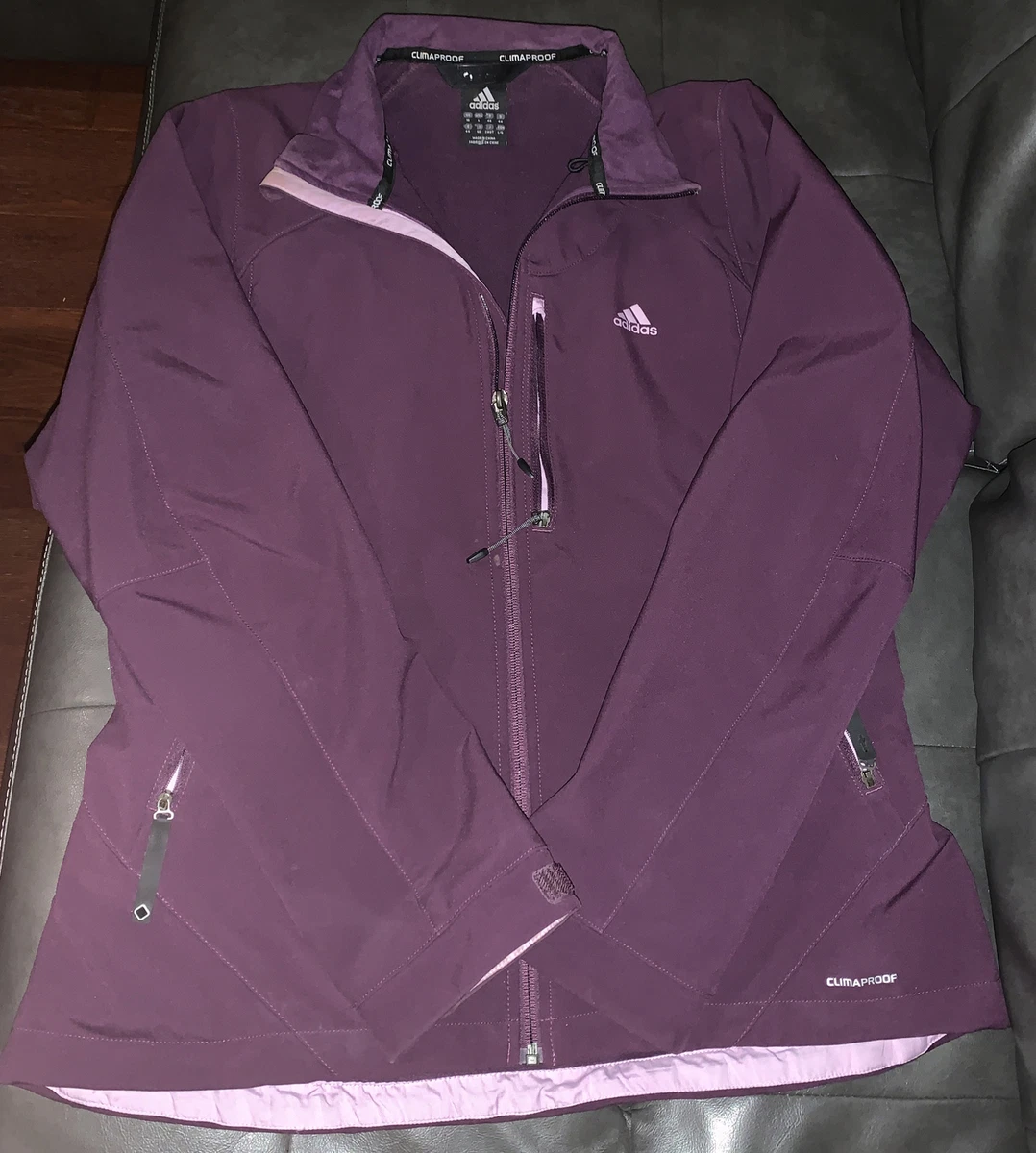 Adidas purple jacket womens sale