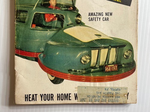 Mechanix Illustrated Magazine - April 1959 - Amazing New Safety Car - Picture 4 of 11