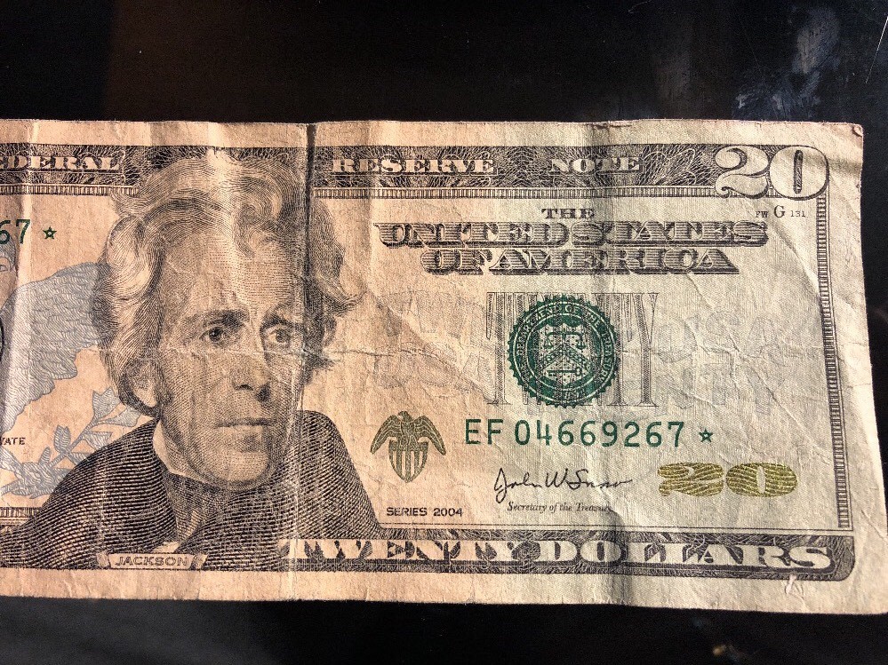 2004 $20 TWENTY DOLLAR BILL STAR ✯ NOTE ATLANTA Federal
