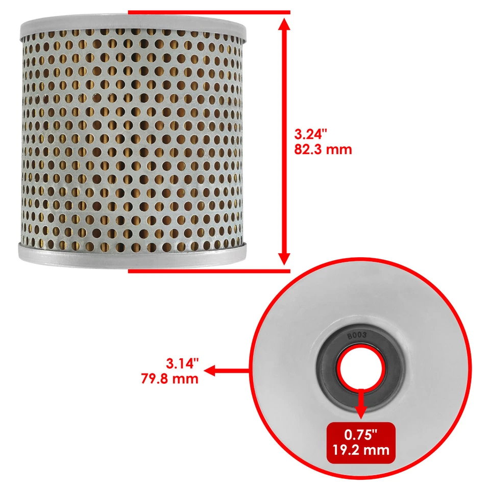 Filtro de aceite para Kawasaki KZ1300 ZN1300 Voyager 1979 1980 1981 1982 1983-1988 Foto 2 de 4