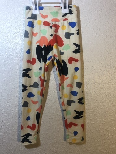 LuLaRoe Leggings Girls S/M Paint Splash 
