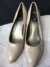 G by Guess donna tacco a pompa slip on fodera leopardata stampa beige tacco taglia 7