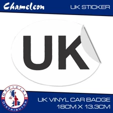 UK  Sticker Oval European EU Road Legal self-adhesive Vinyl Car Badge