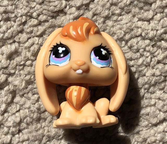 Littlest Pet Shop 480 Orange Lop Eared Bunny Rabbit Authentic LPS eBay