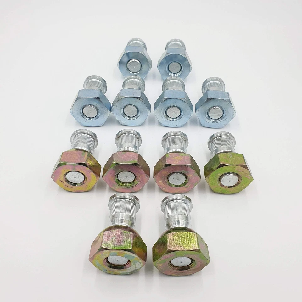 12x Tuerca de rueda + Perno delantero 6 derecho + 6 izquierdo para ISUZU NPR NQR NPR-HD NRR 98-25 Foto 4 de 4