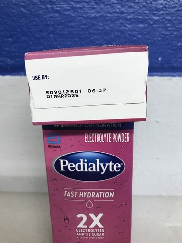 Pedialyte Fast Hydration Strawberry Electrolyte Powder .3oz 4 Boxes 03/25 New - Picture 3 of 3