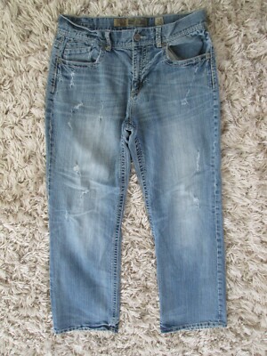 BKE Seth Distressed Medium Wash Jeans Men's 34X31