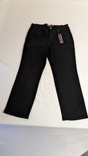 Gloria Vanderbilt Amanda Black Heritage Fit Classic Rise Tapered Leg Pants 10P