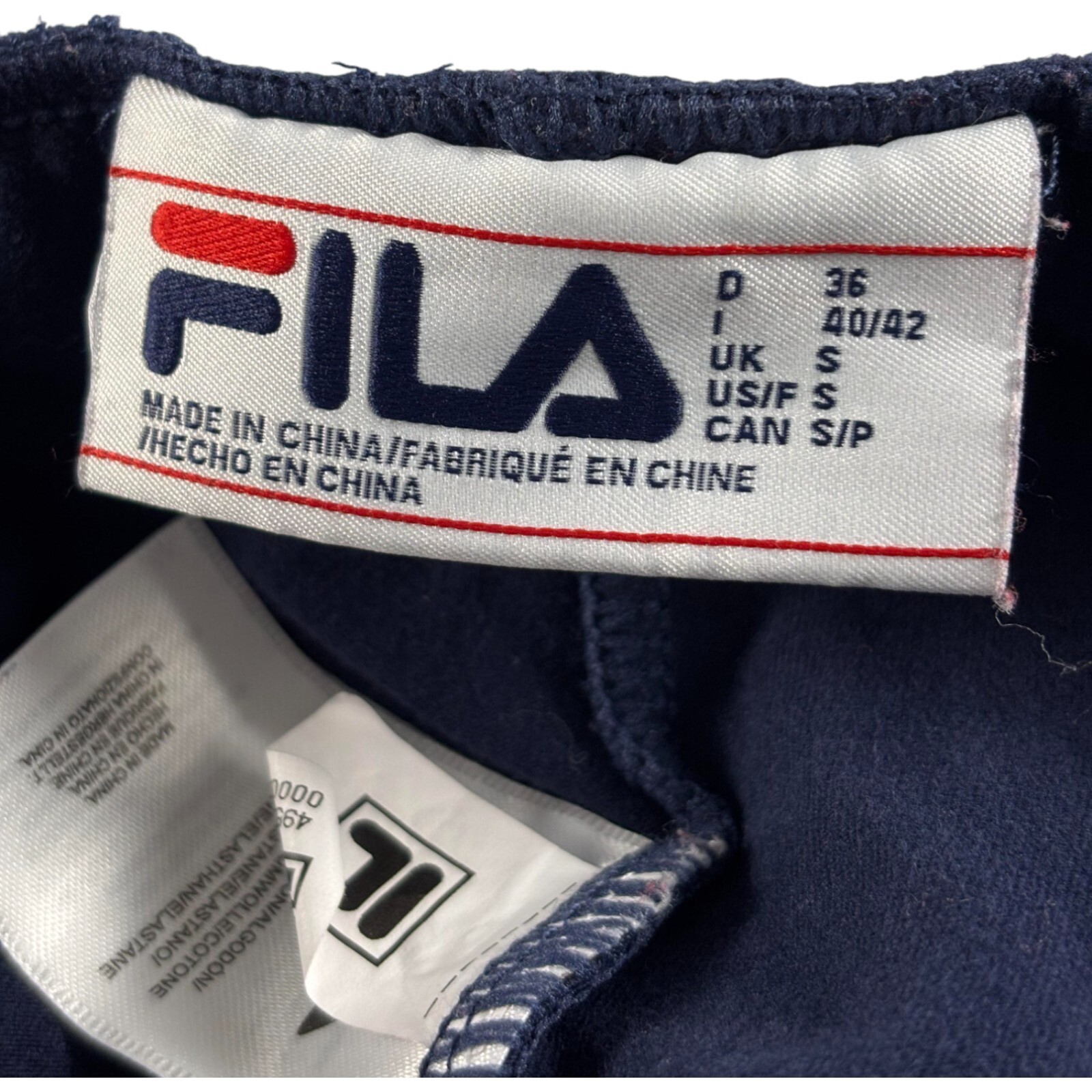 Leggings Fila Erin Activewear donna S colorblock vita alta elasticizzato lunghezza intera