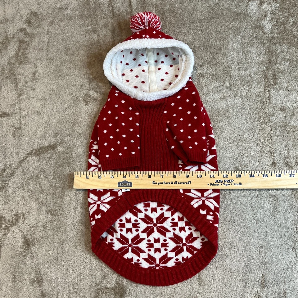 Blueberry Pet Dog Sweater Clothes Hoodie Hooded Pullover 8" Back Length - Image 2 of 4