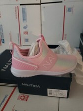 NAUTICA GIRLS slip on Sneakers size 1 style Aloise Pink Cute Shoe 00s