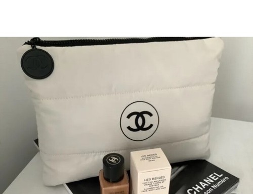 Chanel Les Beiges Make Up Toiletries Bag Wash Clutch - Picture 5 of 8