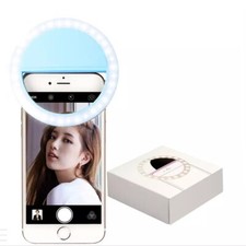 Portable Selfie LED Light Ring Fill Camera Flash For Mobile Phone Universal iPad
