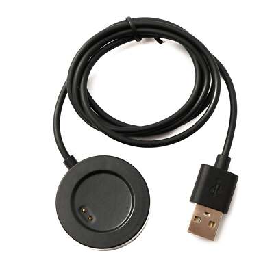 USB 2.0 Kabel 100 cm Ladestation für Realme Watch 2 Pro 2 Smartwatch in Schwarz