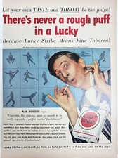 Ray Bolger Lucky Strike Cigarette Vintage Magazine Ad Art Print Luckies Dancer