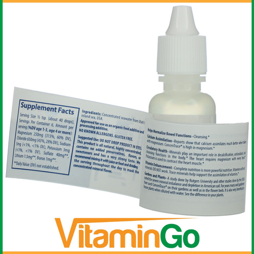 Trace Minerals ConcenTrace 1/2 oz gotas minerales traza stock del Reino Unido - Imagen 2 de 3