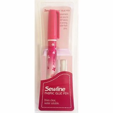 Premium Quality Sewline Fabric Glue Pen Use With Refills, Dries Clear, Quilting