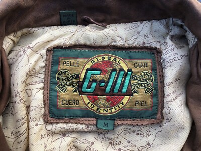 GLOBAL IDENTITY G-Ⅲ M レザージャケット A-2 TYPE Vintage A2 Bomber Leather Jacket G-III Global Identity Tan WWII